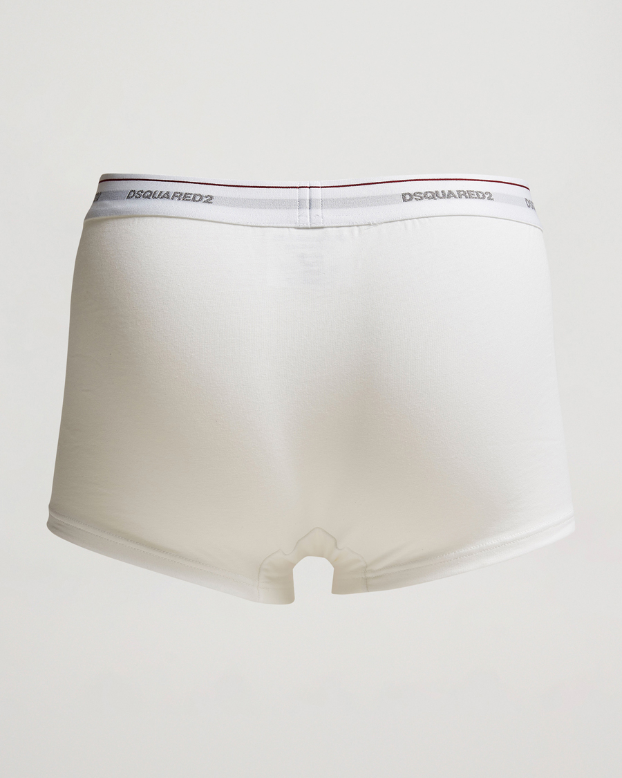 Herre | Underbukser | Dsquared2 | 3-Pack Cotton Stretch Trunk White