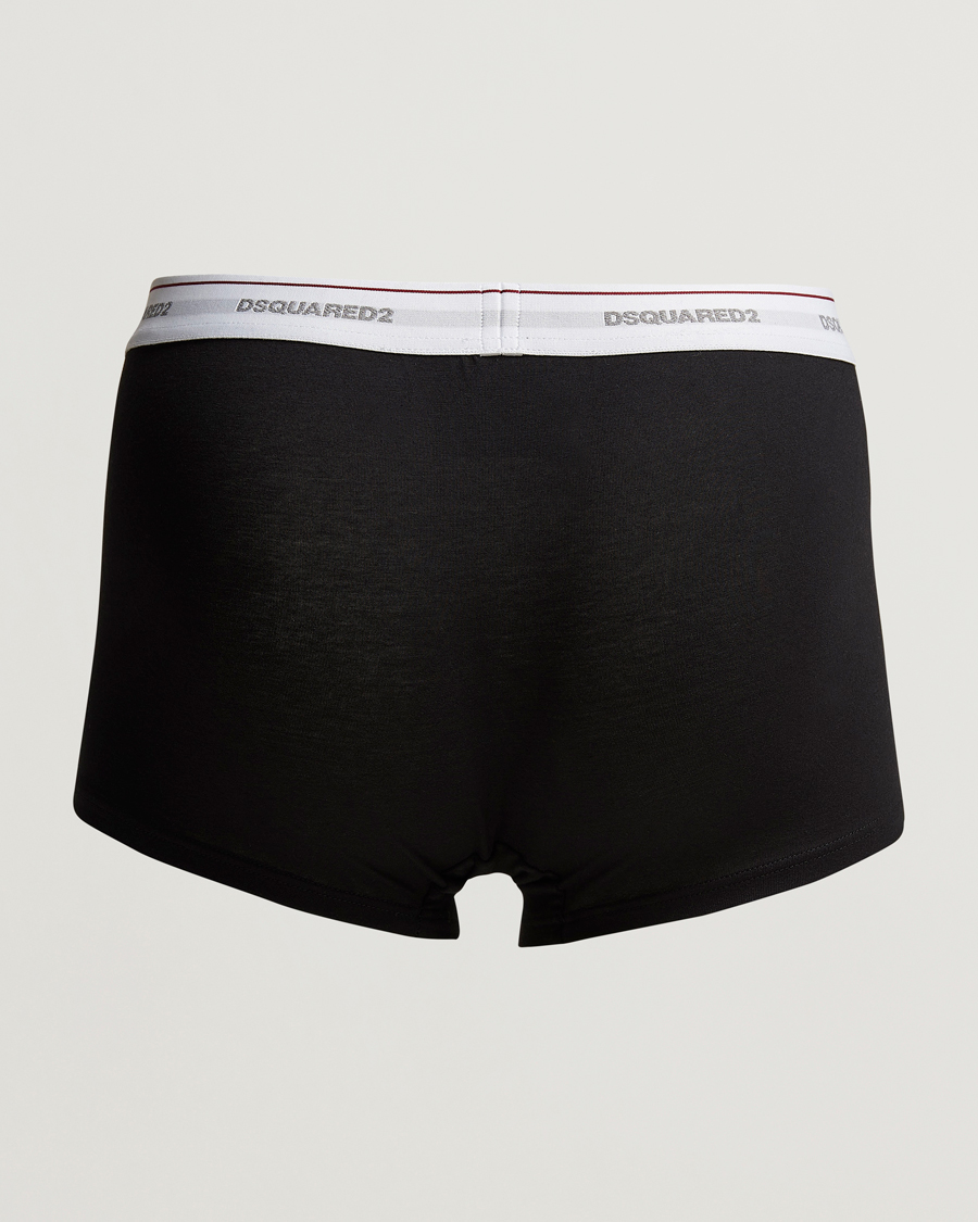 Herre | Salg | Dsquared2 | 3-Pack Cotton Stretch Trunk Black