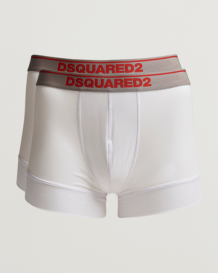 Herre | Undertøy | Dsquared2 | 2-Pack Modal Stretch Trunk White