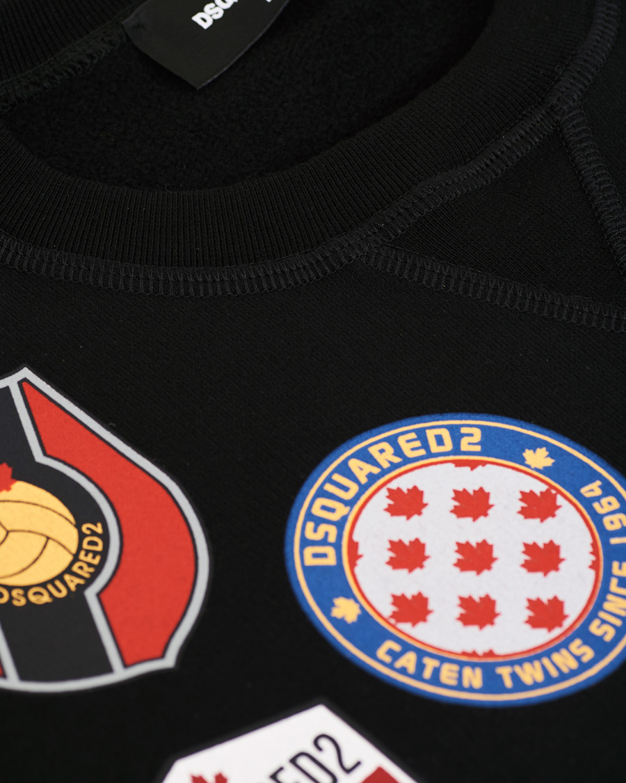 Herre | Gensere | Dsquared2 | Cool Fit Patch Work Sweatshirt Black