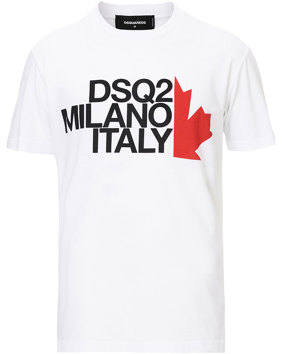 Herre | T-Shirts | Dsquared2 | Cool Fit Logo Crew Neck Tee White