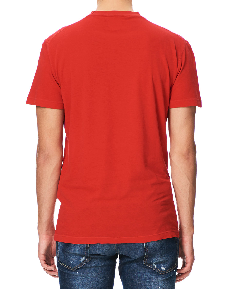 Herre | T-Shirts | Dsquared2 | Cool Fit Logo Crew Neck Tee Red