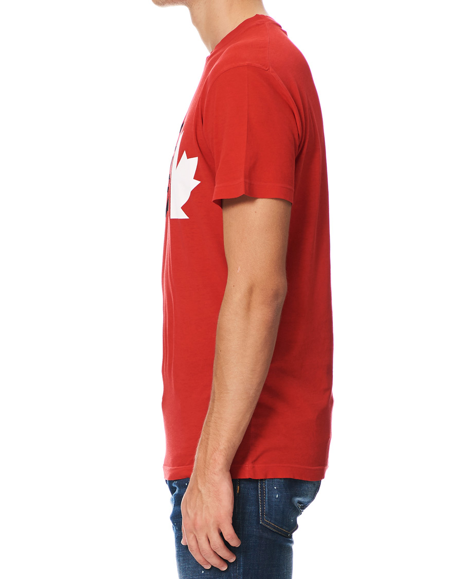 Herre | T-Shirts | Dsquared2 | Cool Fit Logo Crew Neck Tee Red