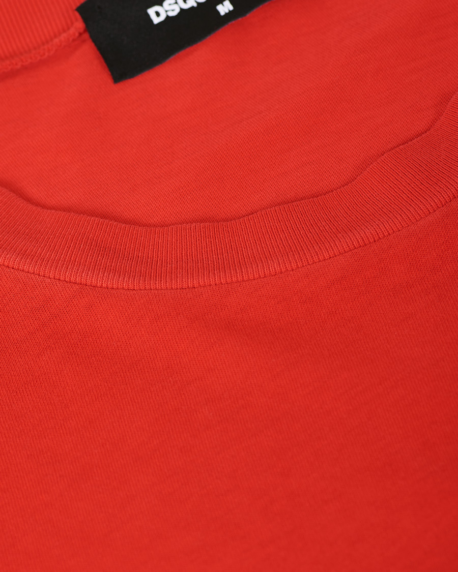 Herre | T-Shirts | Dsquared2 | Cool Fit Logo Crew Neck Tee Red