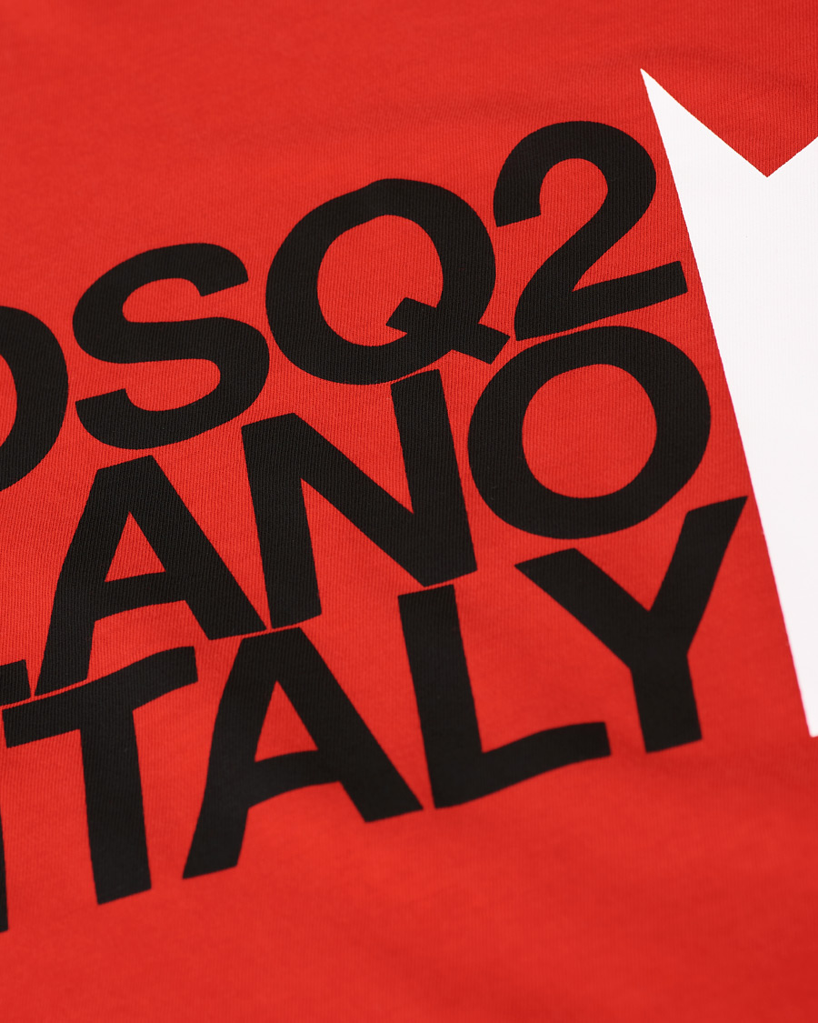 Herre | T-Shirts | Dsquared2 | Cool Fit Logo Crew Neck Tee Red