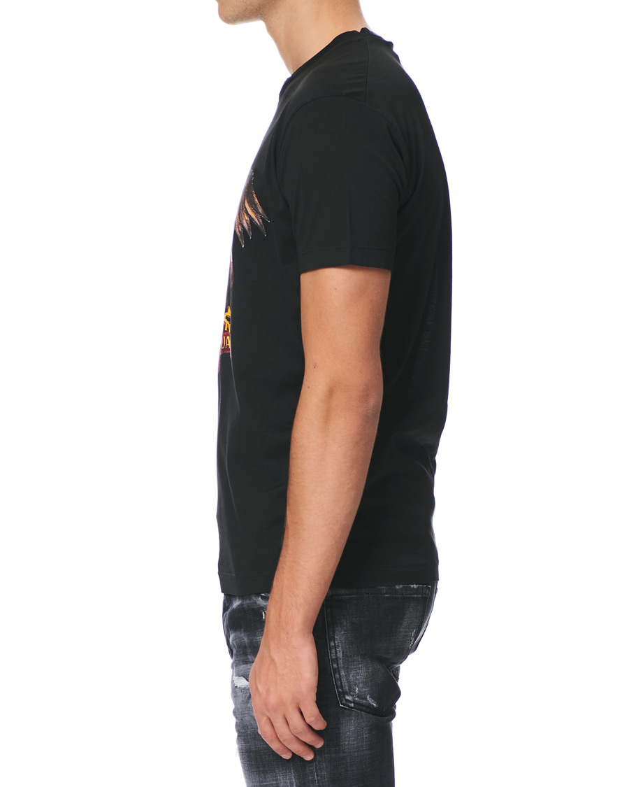 Herre | T-Shirts | Dsquared2 | Cool Fit Icon Eagle Logo Crew Neck Tee Black