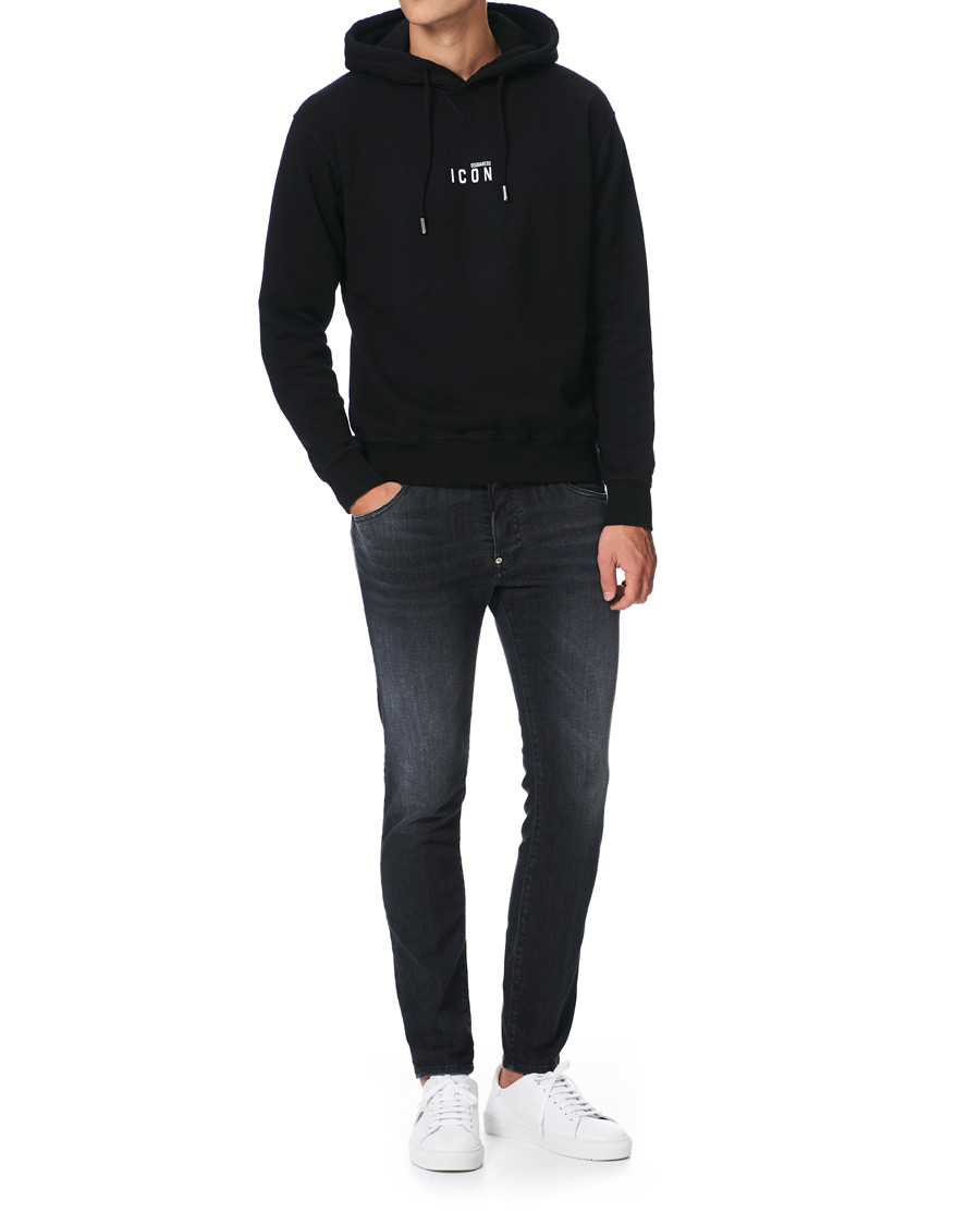 Herre | Gensere | Dsquared2 | Cool Fit Icon Small Logo Hoodie Black
