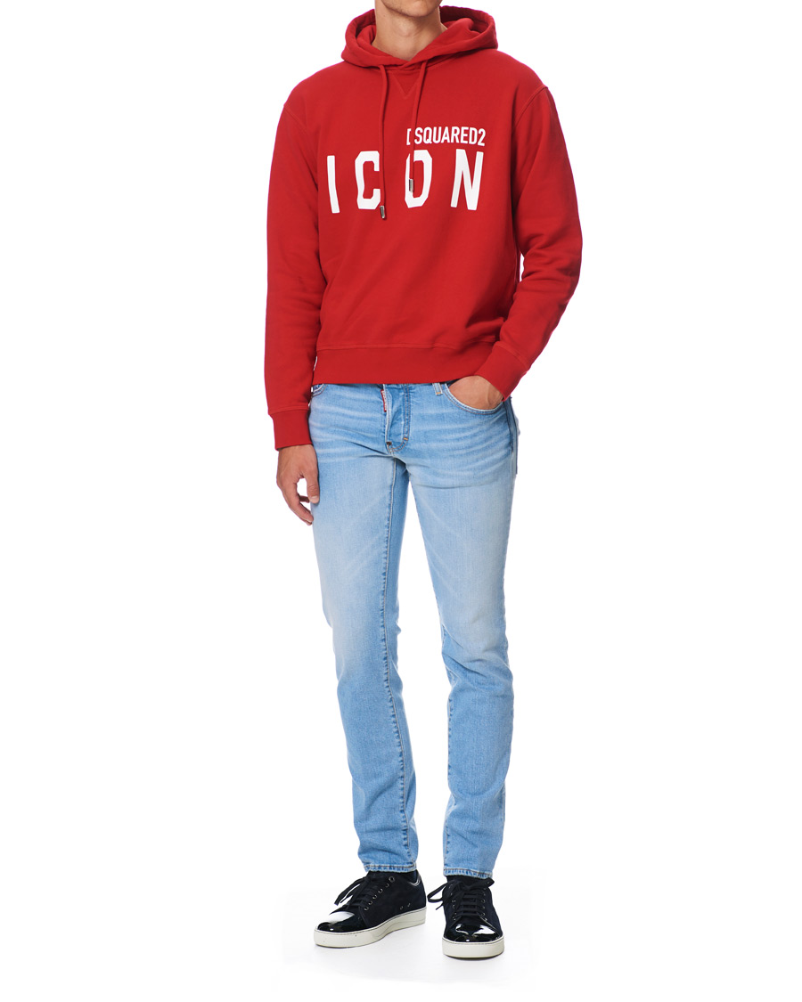 Herre | Gensere | Dsquared2 | Cool Fit Icon Logo Hoodie Red