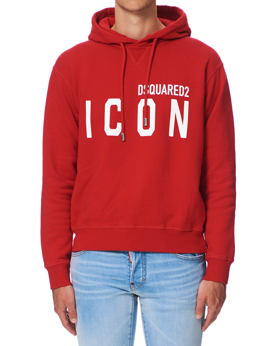 Herre | Gensere | Dsquared2 | Cool Fit Icon Logo Hoodie Red