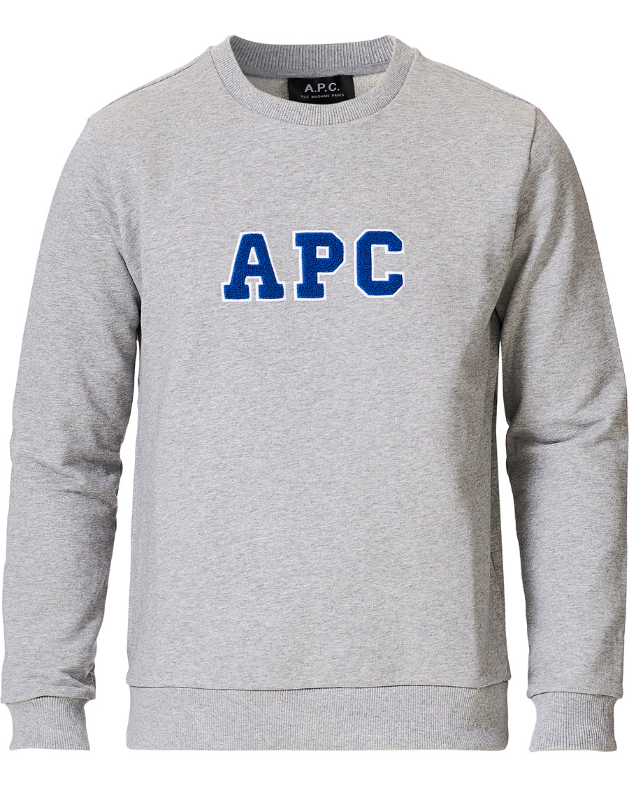 Herre | Gensere | A.P.C. | Malcolm College Sweatshirt Light Grey