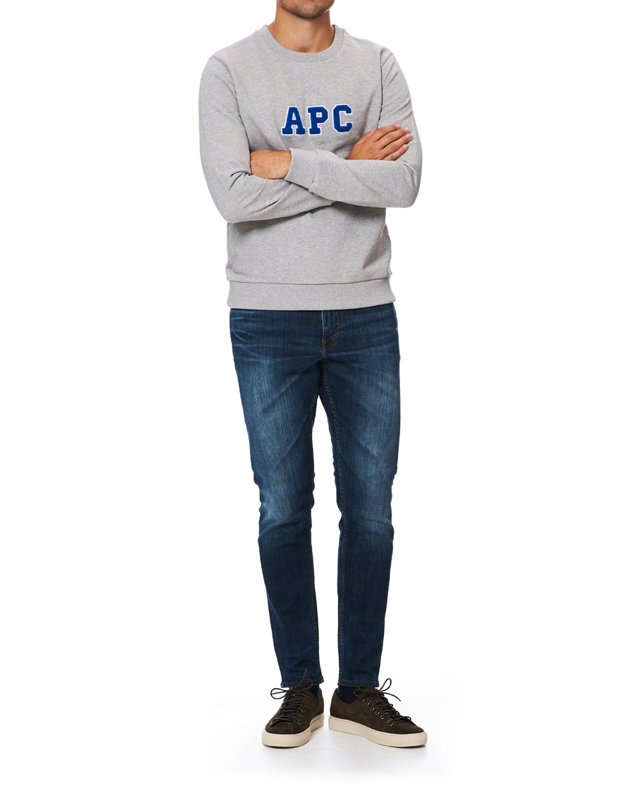 Herre | Gensere | A.P.C. | Malcolm College Sweatshirt Light Grey