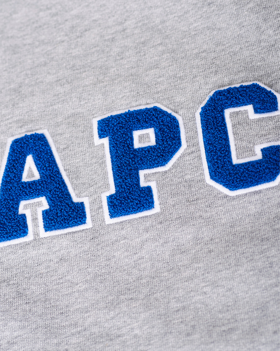 Herre | Gensere | A.P.C. | Malcolm College Sweatshirt Light Grey