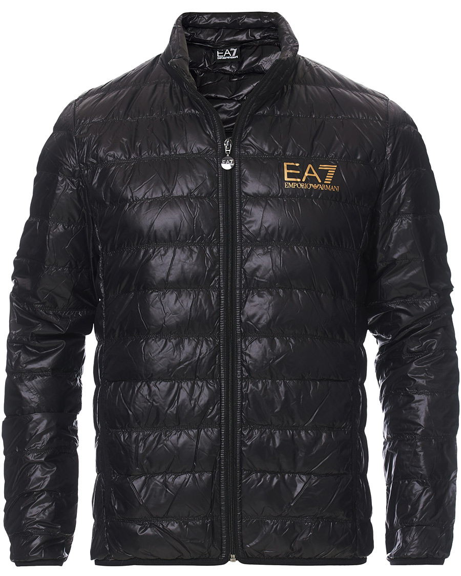 Herre | Jakker | EA7 | Train Core Light Down Jacket Black/Gold