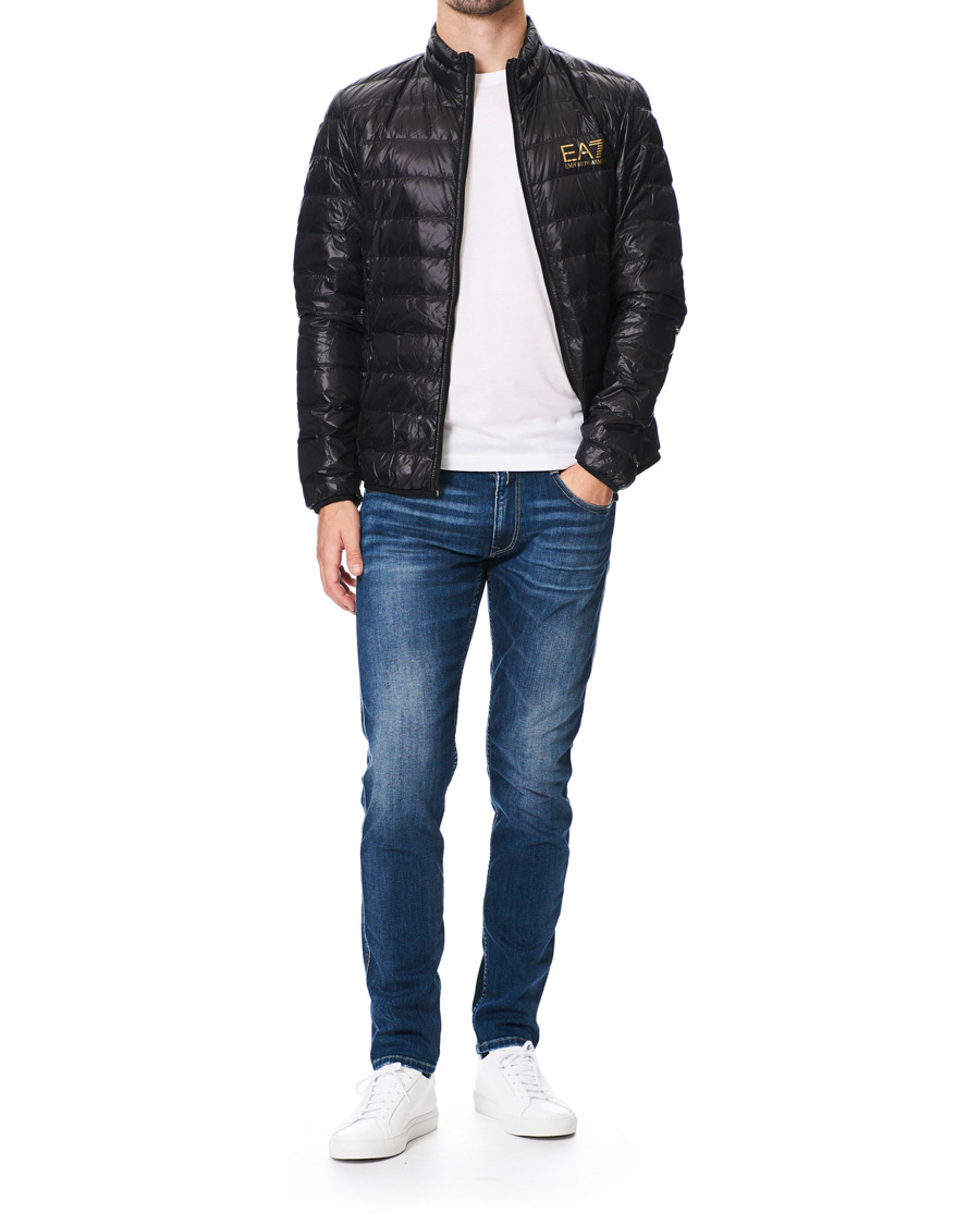 Herre | Jakker | EA7 | Train Core Light Down Jacket Black/Gold