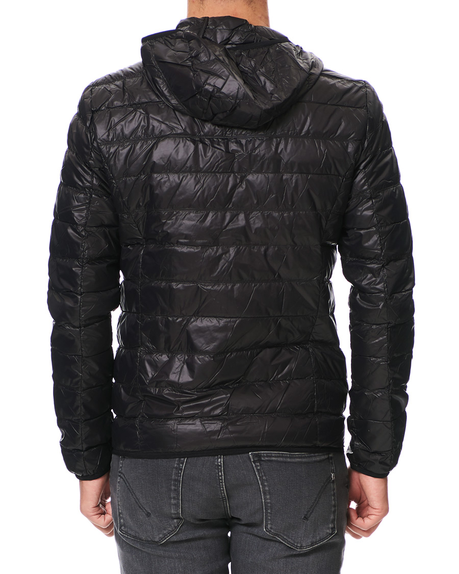 Herre | Jakker | EA7 | Train Core Light Down Hoodie Jacket Black/Gold