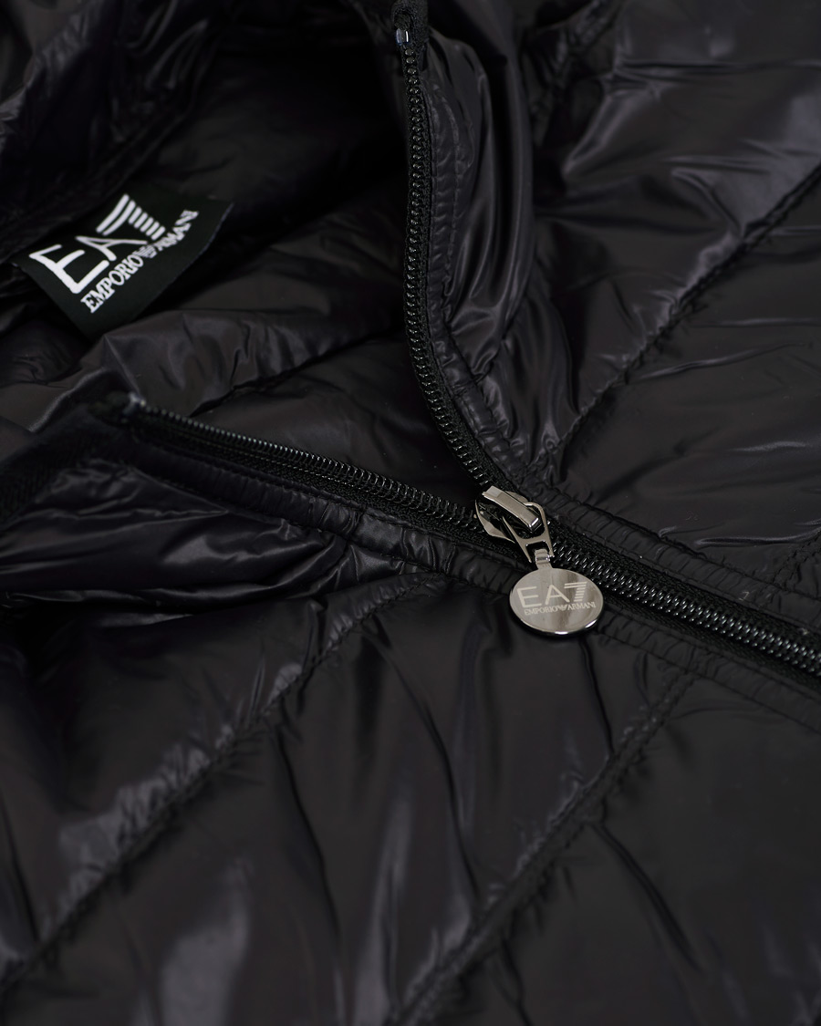Herre | Jakker | EA7 | Train Core Light Down Hoodie Jacket Black/Gold