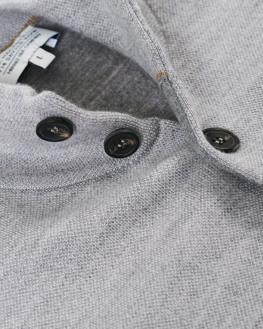 Herre | Gensere | 14 Savile Row | Silk/Cashmere/Wool Cardigan Pale Grey