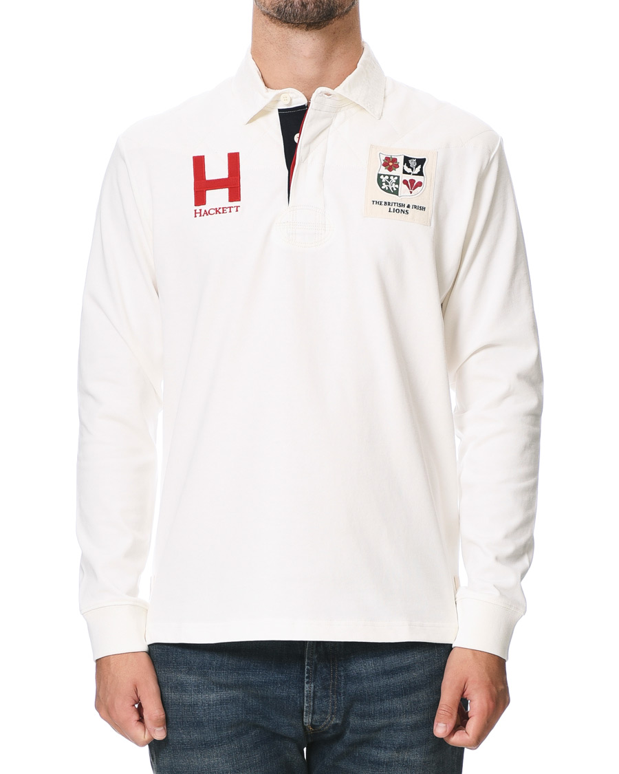 Herre | Gensere | Hackett | Lions Long Sleeve Rugby Off White