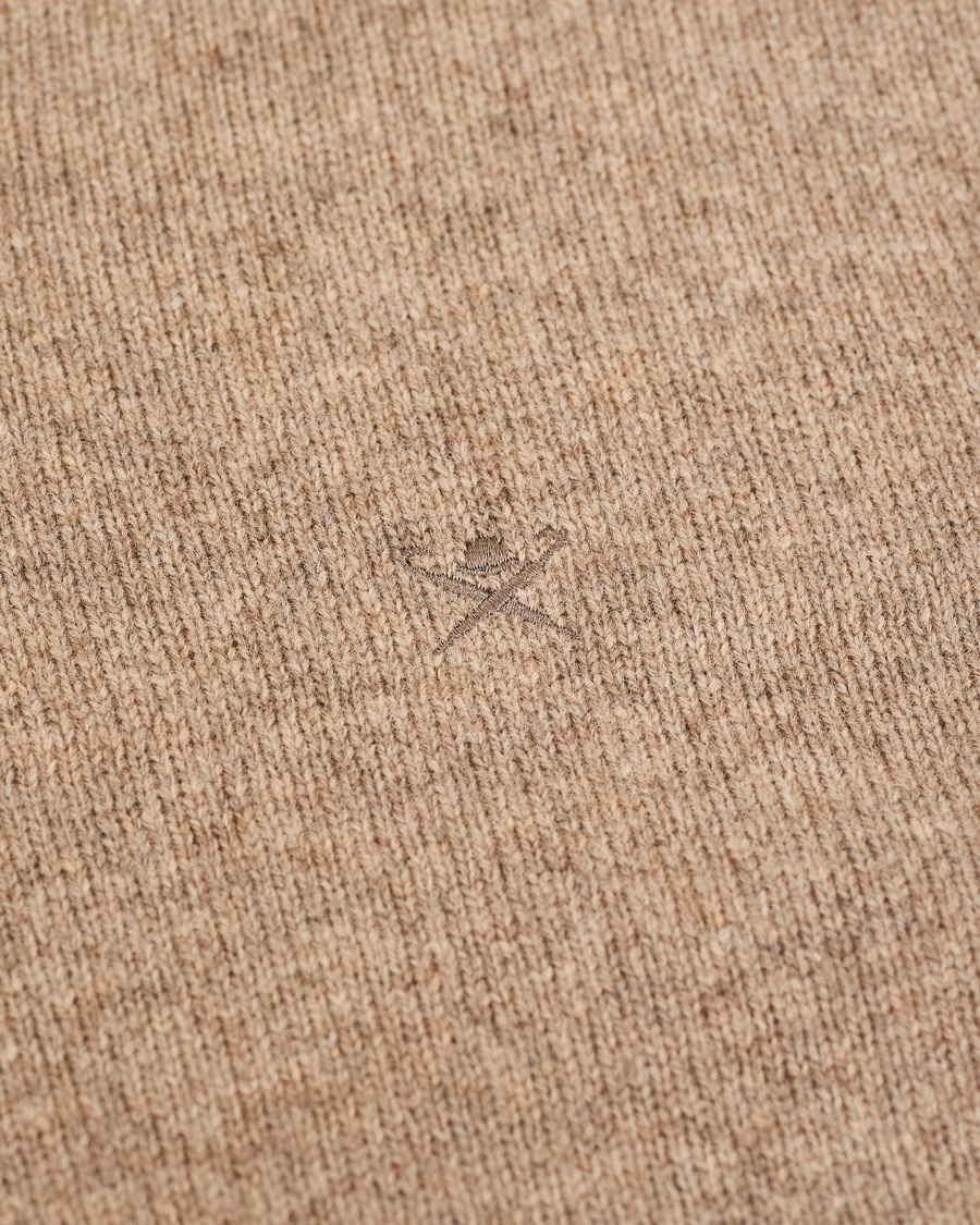 Herre | Gensere | Hackett | Lambswool Crew Neck Mushroom