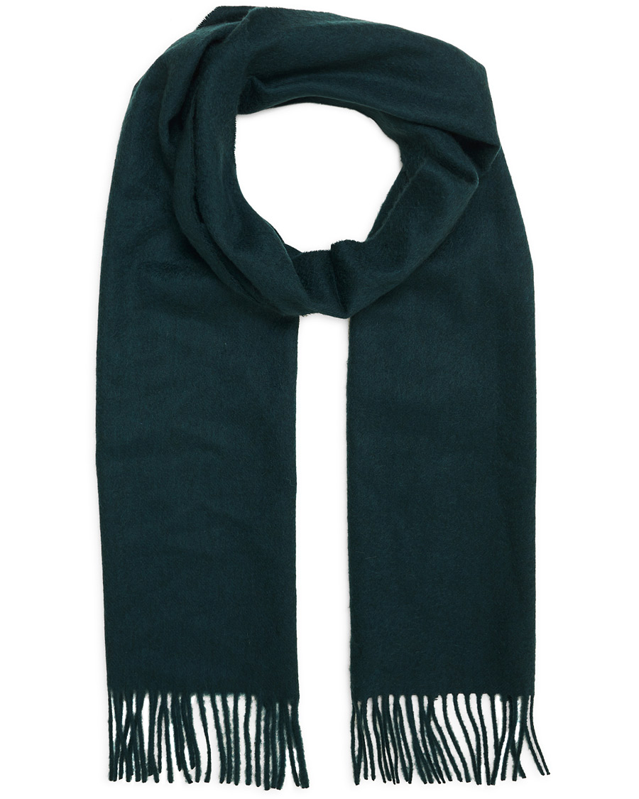 Herre | Johnstons of Elgin Cashmere Scarf Hunter Green | Johnstons of Elgin | Cashmere Scarf Hunter Green