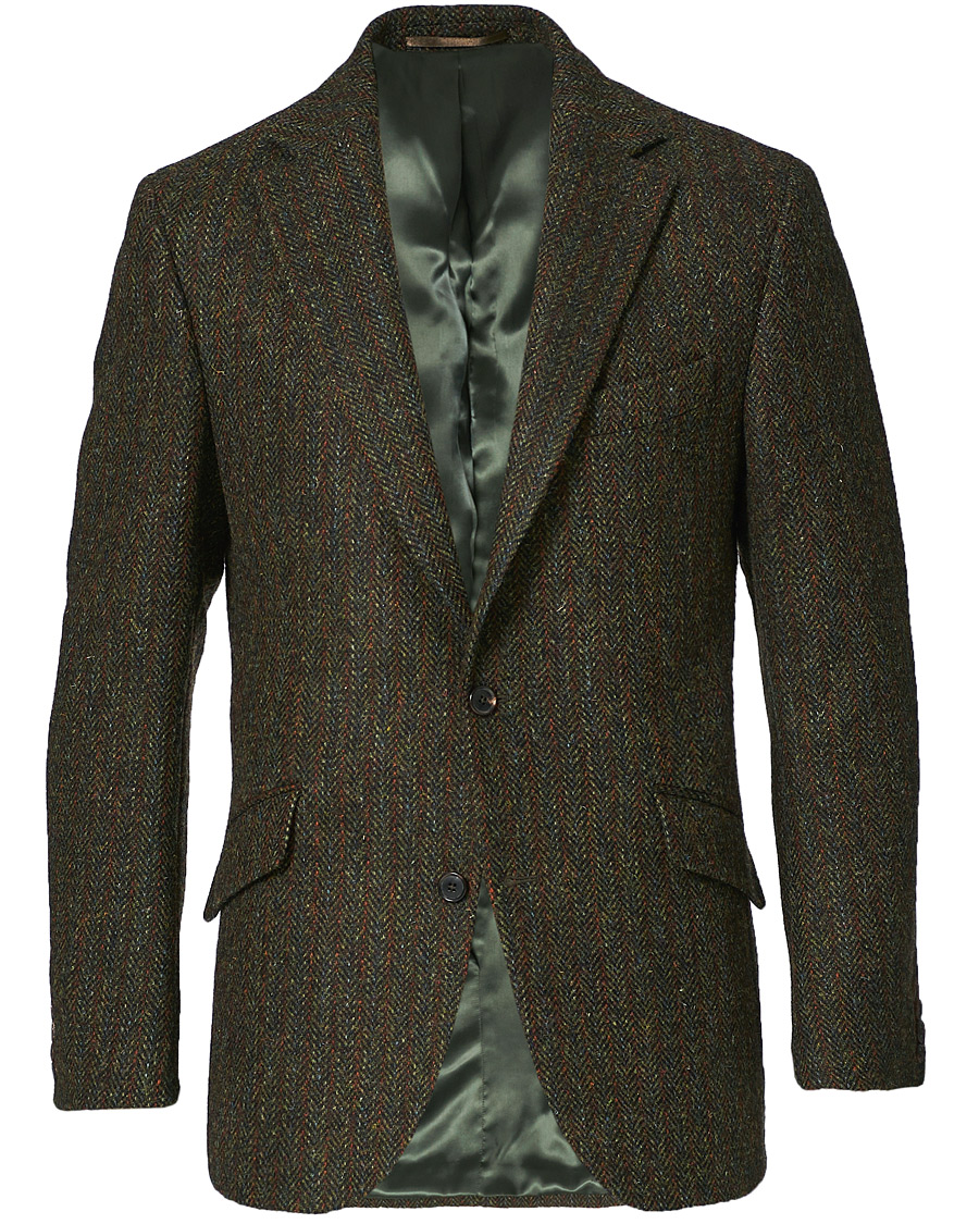 Herre | Dressjakker | Walker Slater | Edward Harris Tweed Herringbone Blazer Green