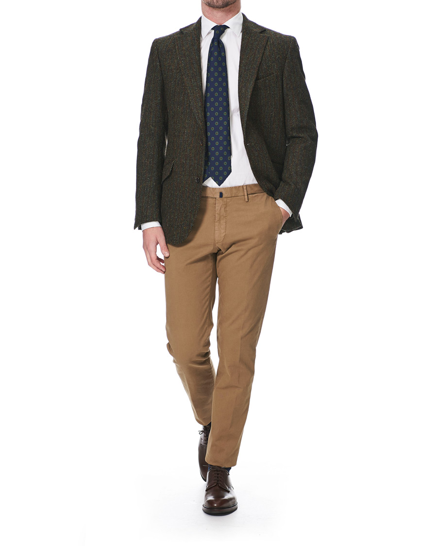 Herre | Dressjakker | Walker Slater | Edward Harris Tweed Herringbone Blazer Green