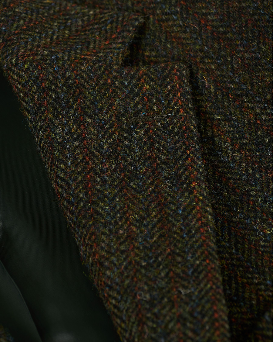 Herre | Dressjakker | Walker Slater | Edward Harris Tweed Herringbone Blazer Green