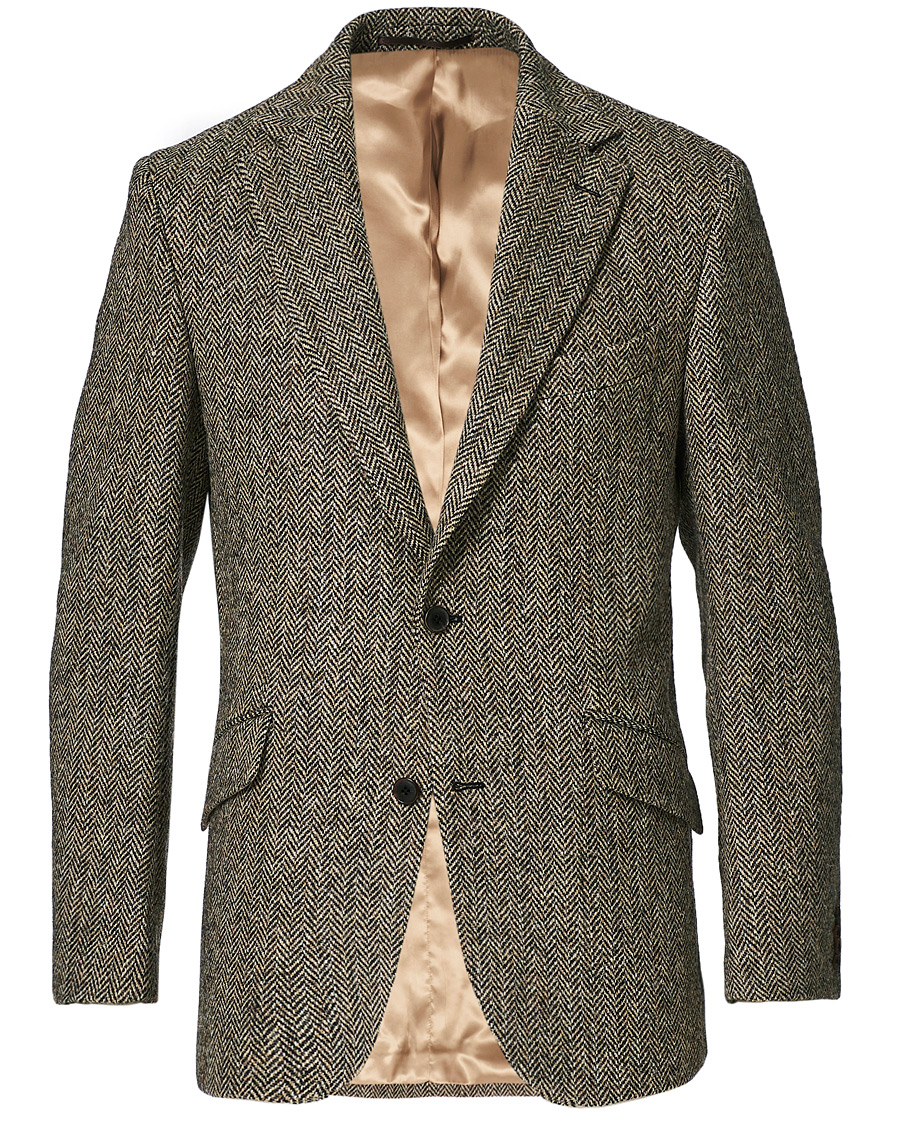 Herre | Dressjakker | Walker Slater | Edward Harris Tweed Herringbone Blazer Charcoal
