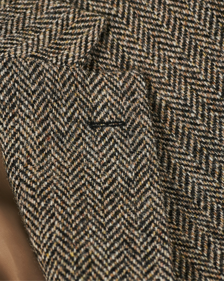 Herre | Dressjakker | Walker Slater | Edward Harris Tweed Herringbone Blazer Charcoal