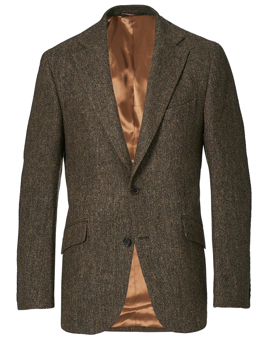 Herre | Dressjakker | Walker Slater | Edward Tweed Herringbone Blazer Brown