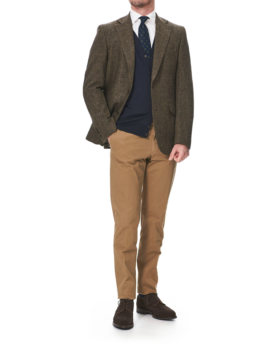 Herre | Dressjakker | Walker Slater | Edward Tweed Herringbone Blazer Brown