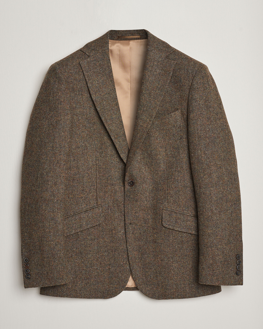 Herre | Dressjakker | Walker Slater | Edward Wool Donegal Blazer Moss Green