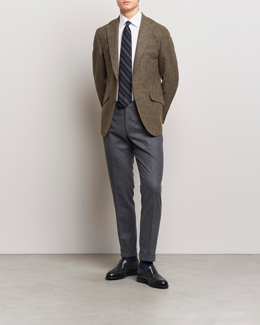 Herre | Dressjakker | Walker Slater | Edward Wool Donegal Blazer Moss Green