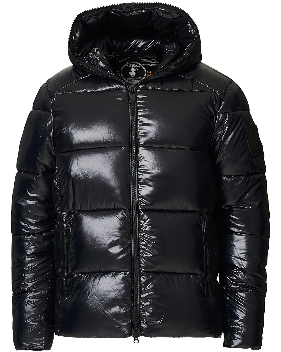 Herre | Jakker | Save The Duck | Mid Length Padded Puffer Black