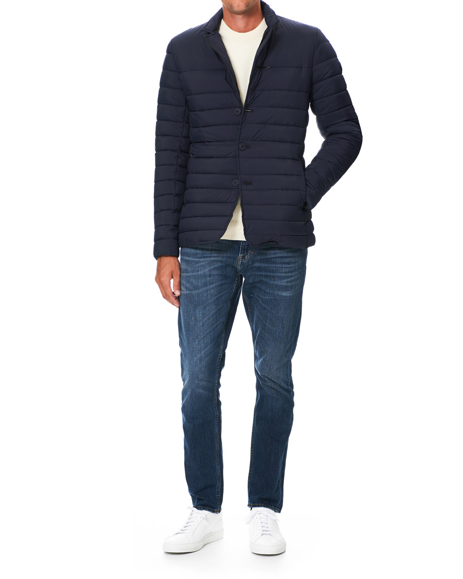 Herre | Jakker | Save The Duck | Japanese Matt Padded Blazer Blue Black