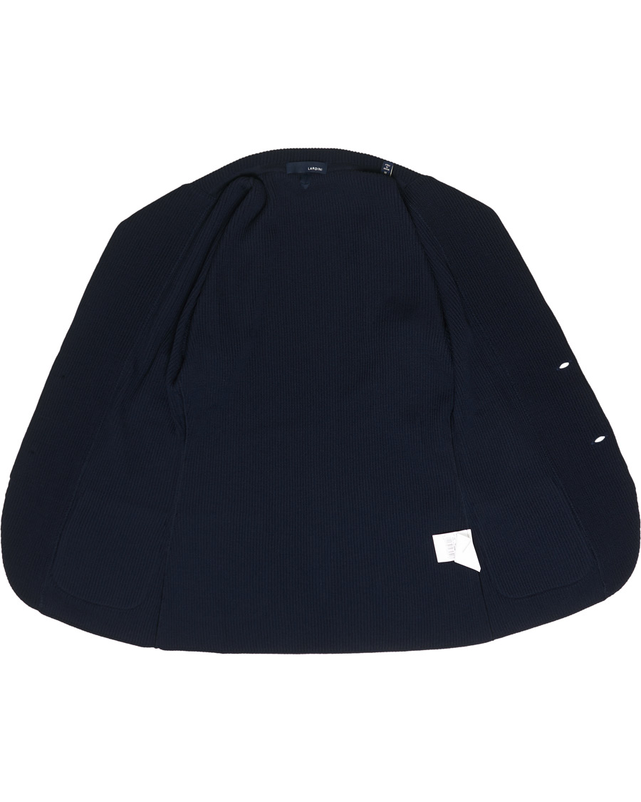 Herre | Dressjakker | Lardini | Knitted Wool Blazer Navy