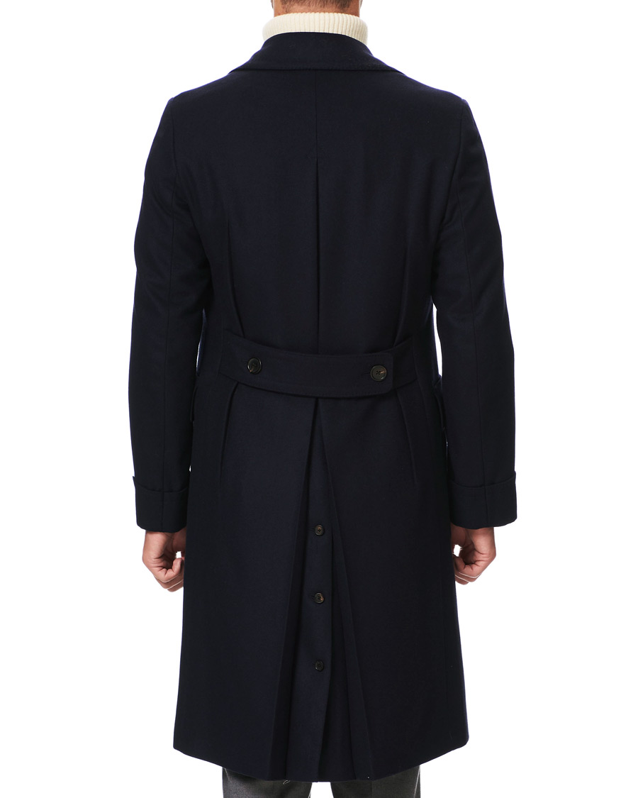 Herre | Jakker | Lardini | Wool/Cashmere Double Breasted Coat Navy