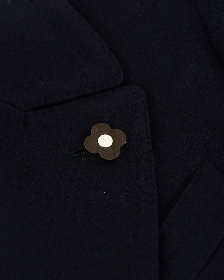 Herre | Jakker | Lardini | Wool/Cashmere Double Breasted Coat Navy