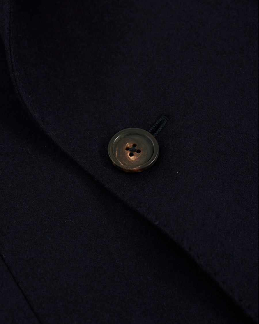 Herre | Jakker | Lardini | Wool/Cashmere Double Breasted Coat Navy