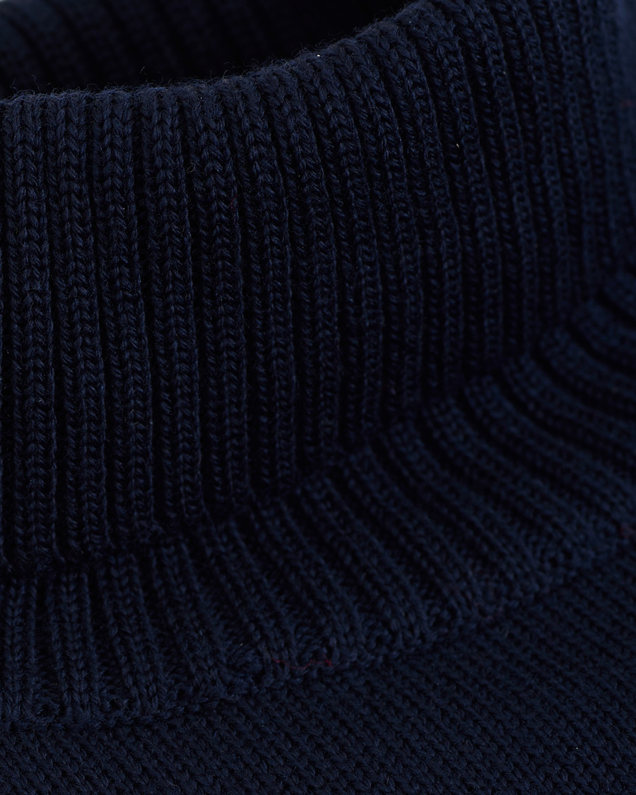 Herre | Gensere | Stenströms | Heavy Knitted Merino Rollneck Navy