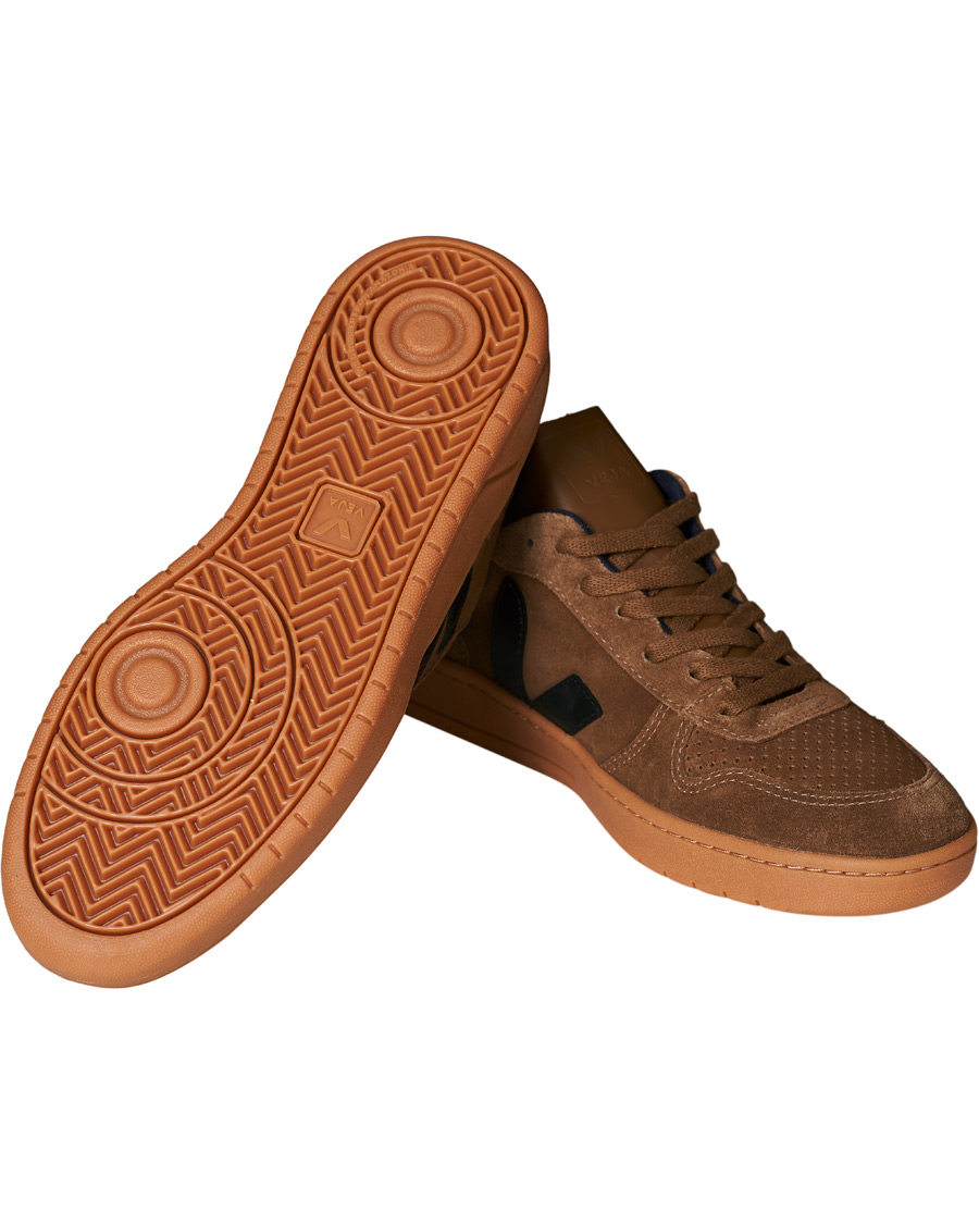 Herre | Veja V-10 Suede Sneaker Brown/Black | Veja | V-10 Suede Sneaker Brown/Black
