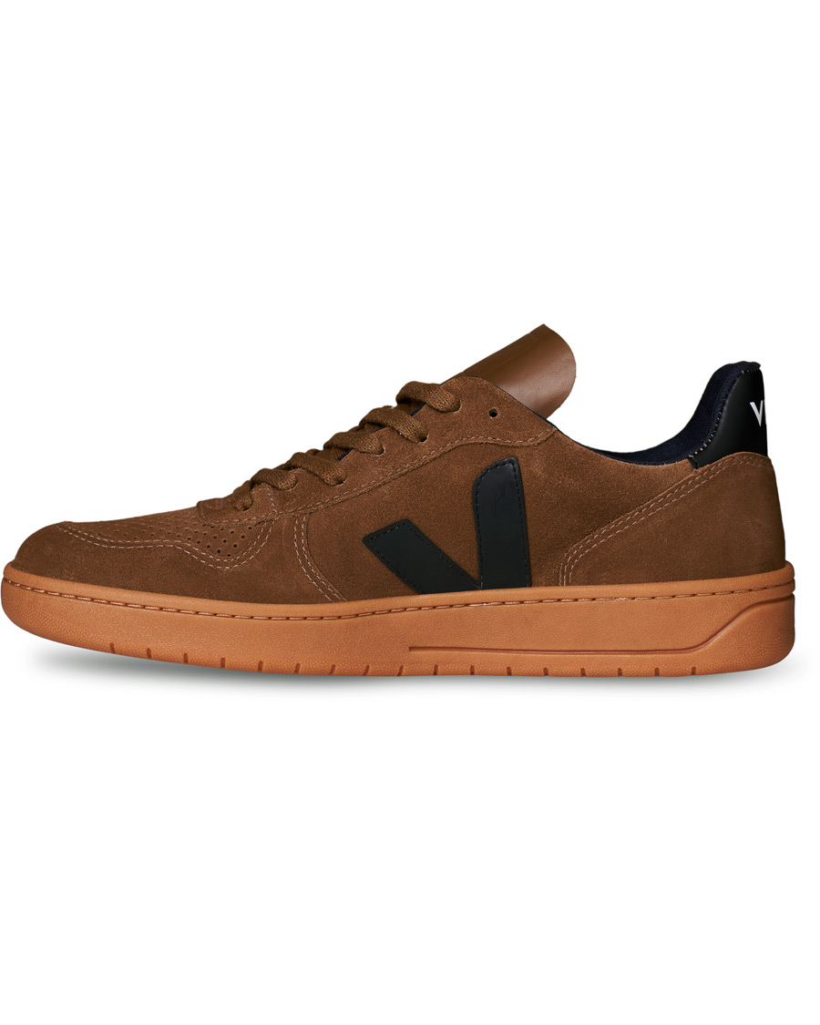 Herre | Veja V-10 Suede Sneaker Brown/Black | Veja | V-10 Suede Sneaker Brown/Black