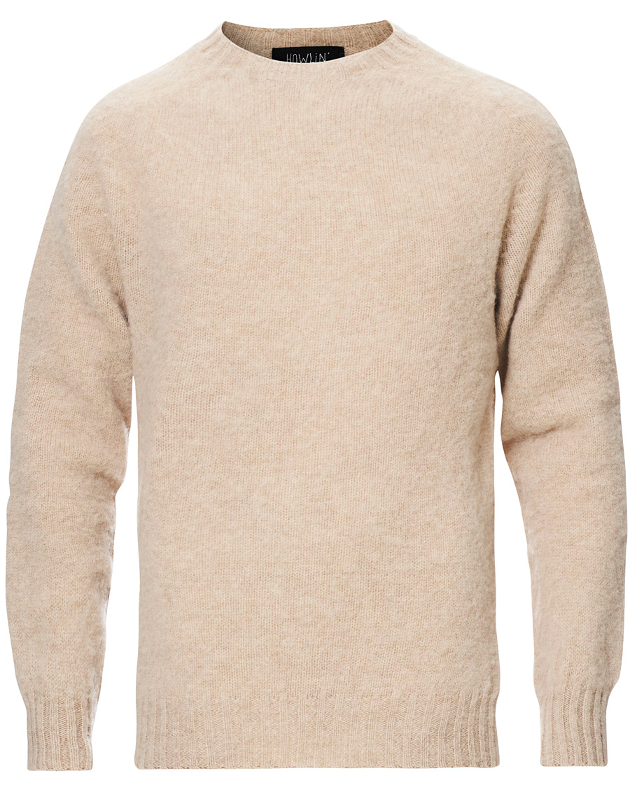 Herre | Gensere | Howlin' | Brushed Wool Sweater Biscuit