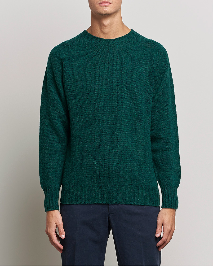 Herre | Howlin' | Howlin' | Brushed Wool Sweater Forest
