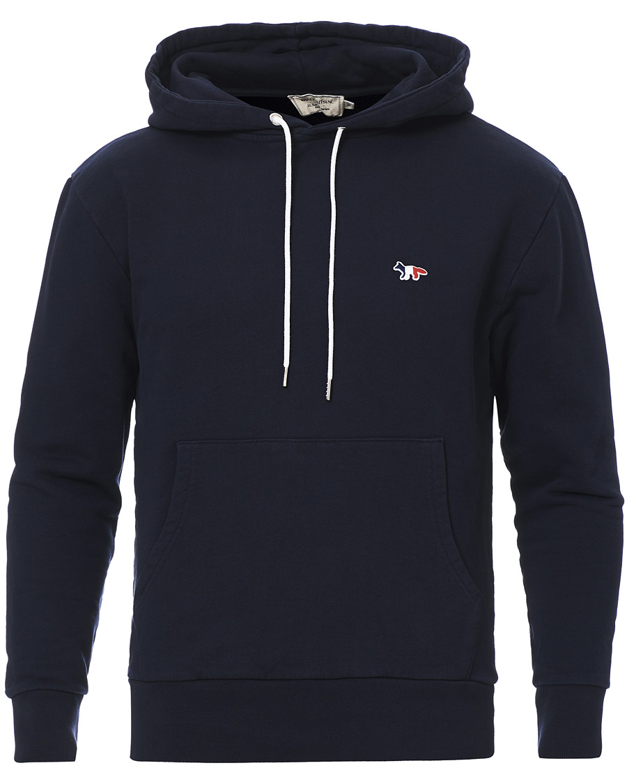 Herre | Gensere | Maison Kitsuné | Tricolor Fox Hoodie Navy