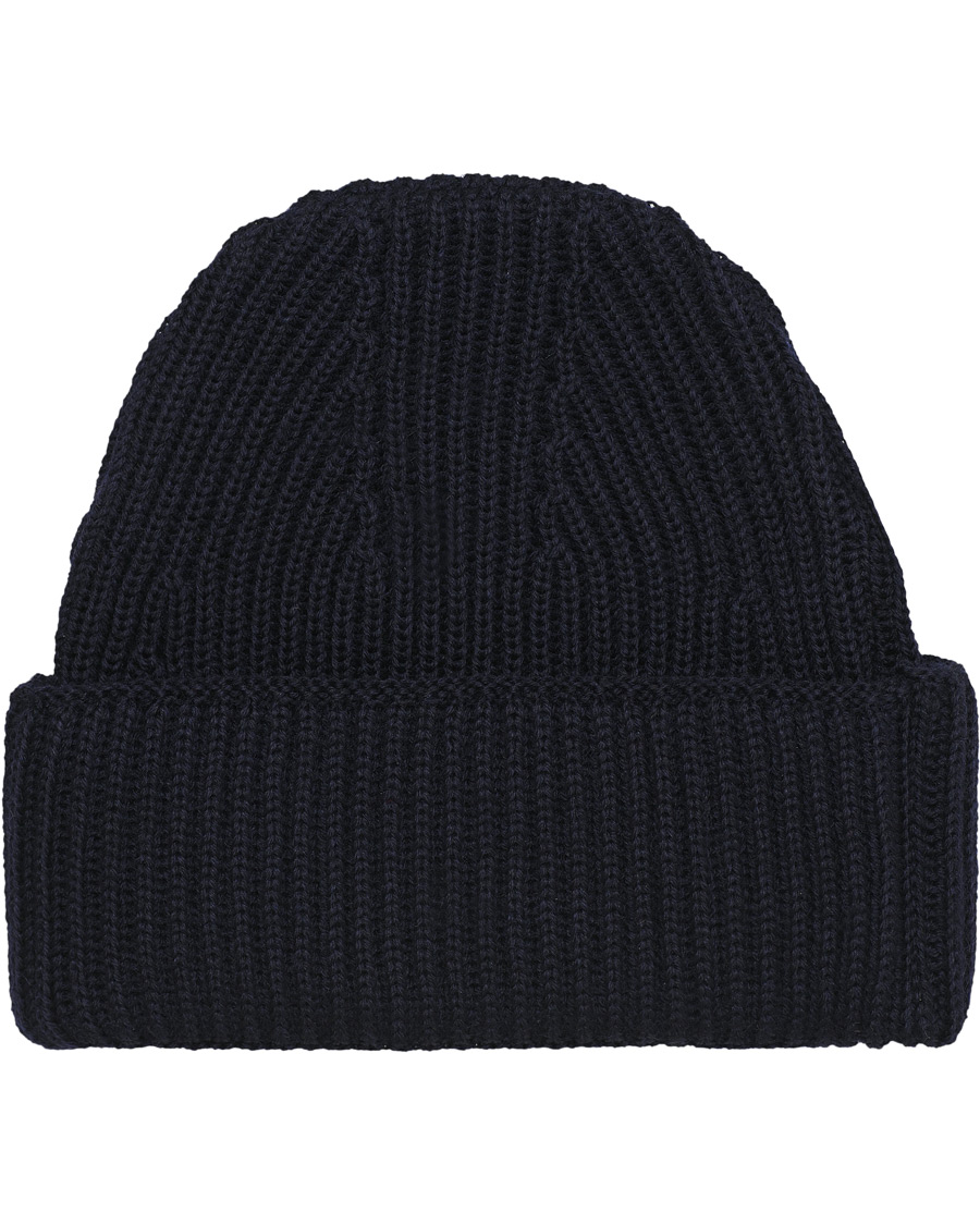 Herre | Maison Kitsuné Tricolor Fox Beanie Navy | Maison Kitsuné | Tricolor Fox Beanie Navy