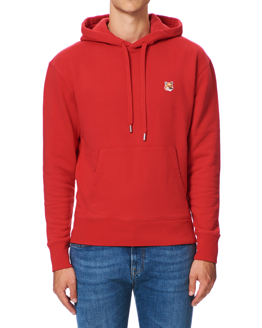 Herre | Gensere | Maison Kitsuné | Fox Head Hoodie Red