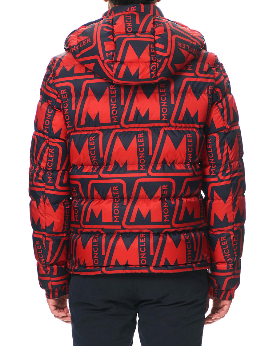 Herre | Jakker | Moncler | Frioland Hooded Down Jacket Red/Multi
