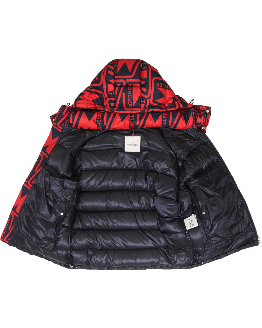 Herre | Jakker | Moncler | Frioland Hooded Down Jacket Red/Multi