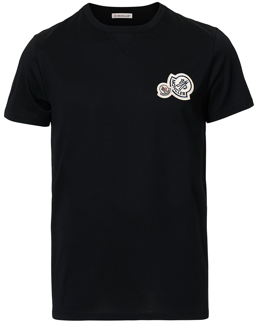 Herre | T-Shirts | Moncler | Patch Logo T-shirt Black